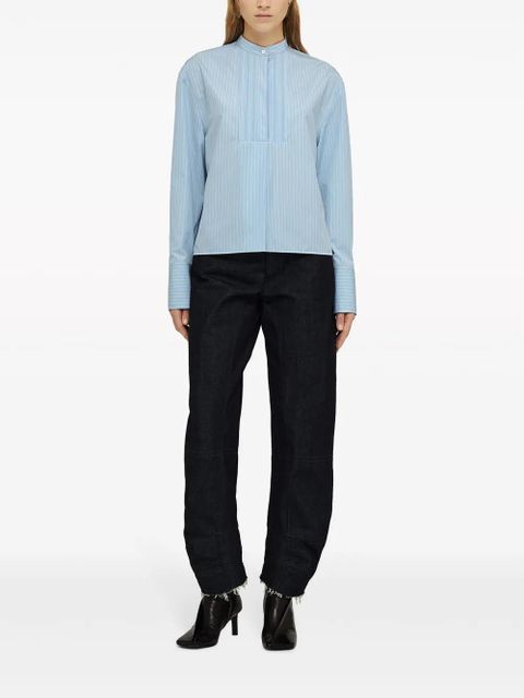 Jil Sander striped cotton shirt - Blue - zdjęcie produktu nr 2