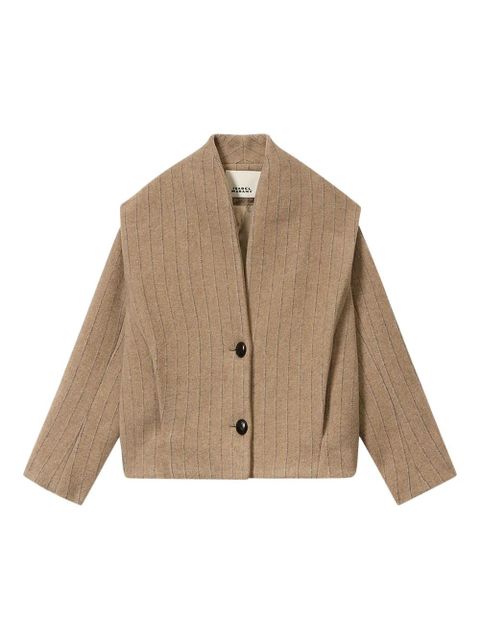 ISABEL MARANT Dyogo striped jacket - Neutrals - zdjęcie produktu nr 1