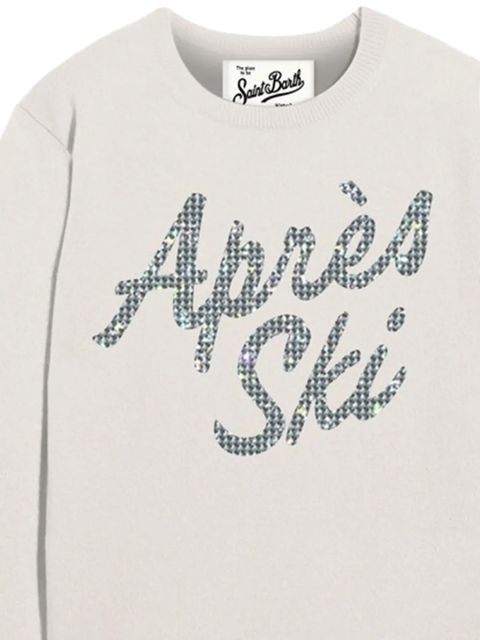 MC2 Saint Barth lettering-detail sweater - Grey - zdjęcie produktu nr 2