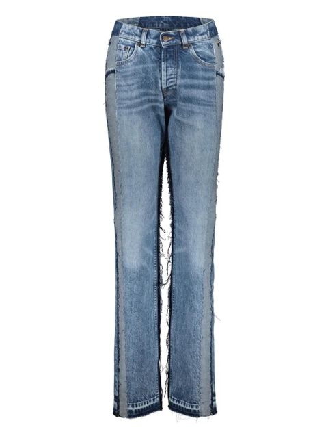 Maison Margiela stonewashed-panelled jeans - Blue - zdjęcie produktu nr 1