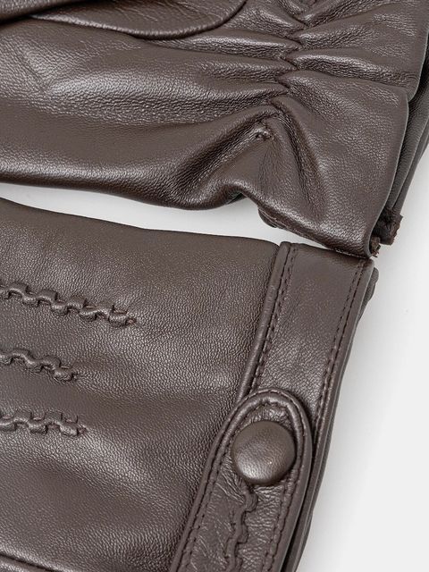 Marciano by Guess rękawiczki skórzane damskie kolor brązowy 5BGZ04 9423Z - zdjęcie produktu nr 2