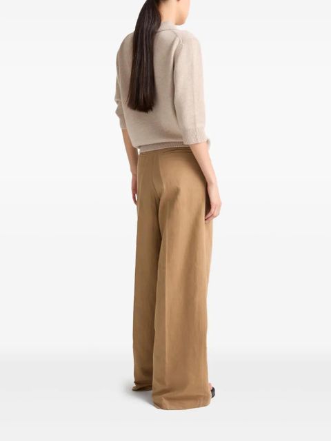 Yves Salomon pleated trousers - Neutrals
