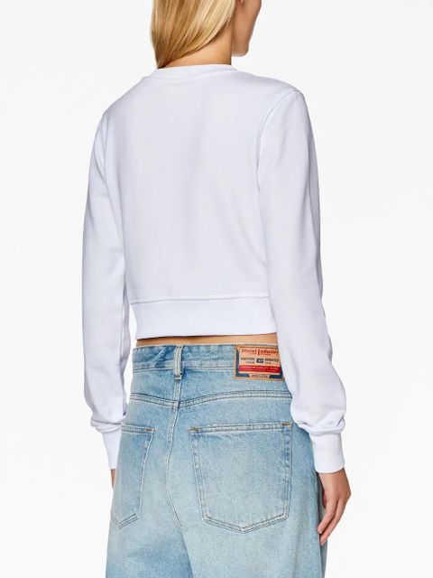 Diesel F-Slimmy-Od cropped sweatshirt - White