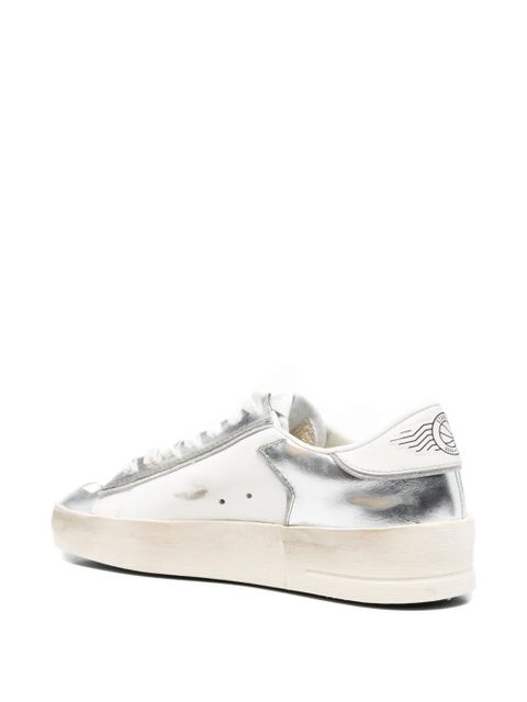 Golden Goose Stardan laminated sneakers - White