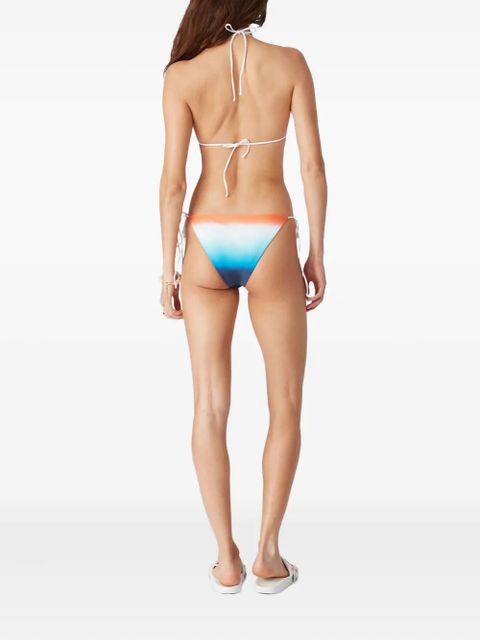 Casablanca ombre tie-side bikini bottom - White