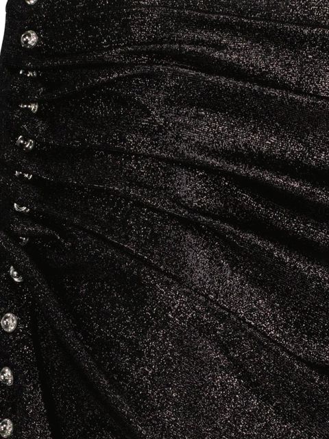 Rabanne draped midi skirt - Black
