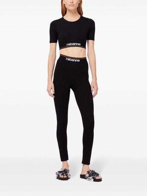 Rabanne Bodyline cropped T-shirt - Black - zdjęcie produktu nr 2