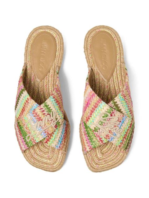 Jimmy Choo Aciel flat sandals - Neutrals