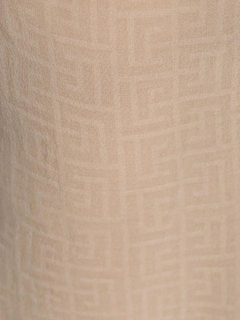 Balmain geometric-print sarong - Neutrals