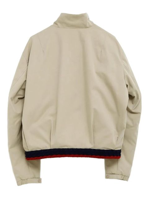 Moncler zip-fastening banded jacket - Neutrals