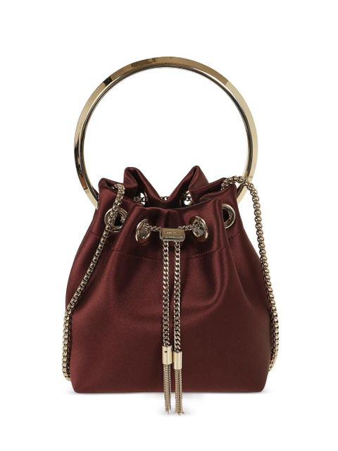 Jimmy Choo Bon Bon ring-handle tote bag - Red - zdjęcie produktu nr 1