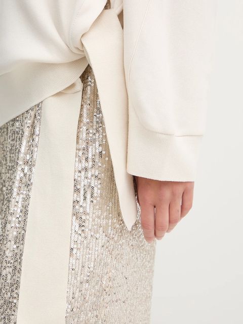 BOSS bluza damska kolor beżowy gładka 50550338