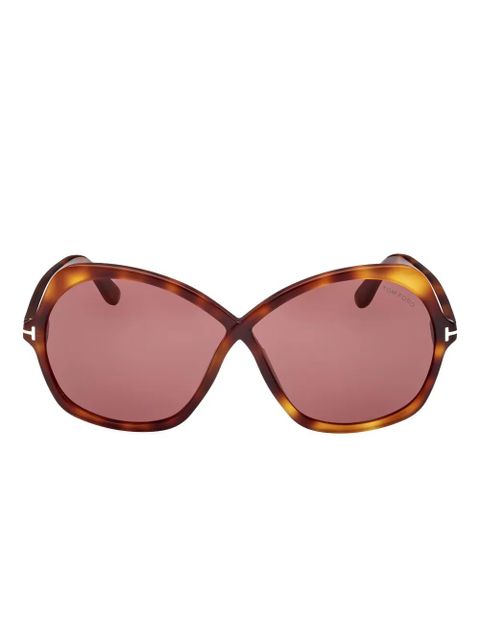 TOM FORD Eyewear butterfly-frame sunglasses - Brown