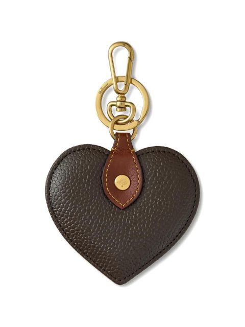 Mulberry Heart pebble-grain keyring - Brown - zdjęcie produktu nr 1