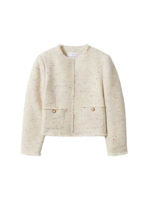 Krótka kurtka z tweedu