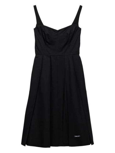 Prada cotton midi dress - Black