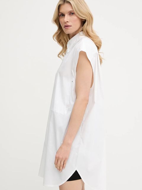 G-Star koszula damska kolor biały relaxed z kołnierzykiem klasycznym D26541-D321