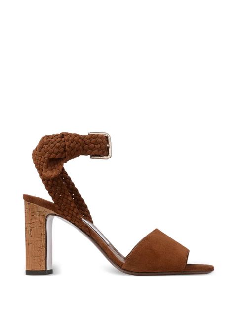 Jimmy Choo Rori braided heeled sandals - Brown - zdjęcie produktu nr 1