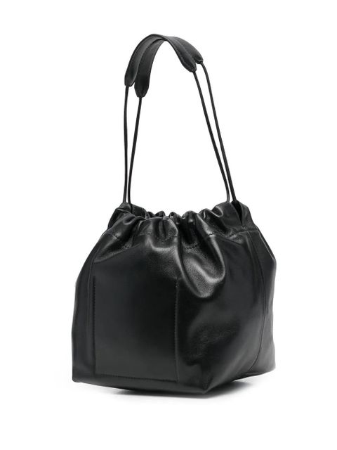 Jil Sander drawstring-fastening bucket bag - Black