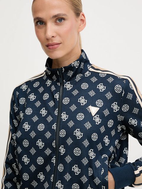 Guess bluza PEONY damska kolor granatowy wzorzysta V5YQ07 K0282