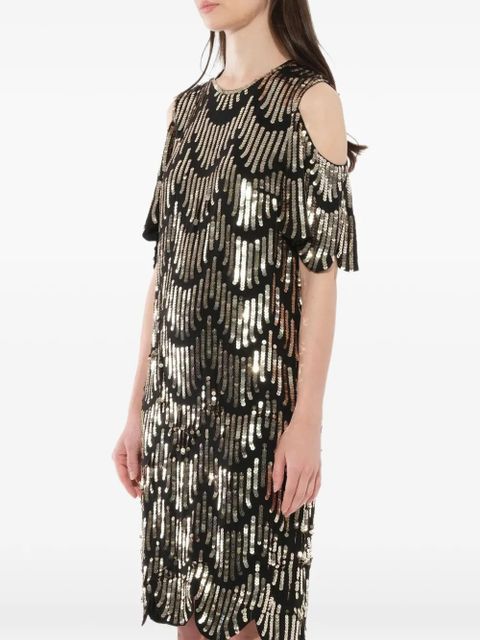 Givenchy sequin embellished cocktail midi dress - Black