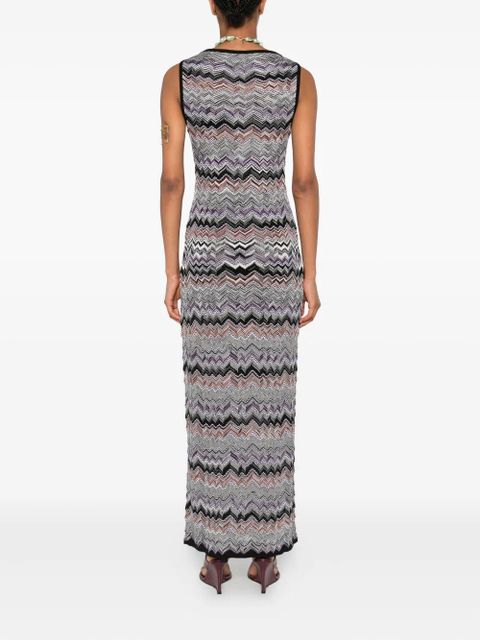 Missoni zigzag-pattern dress - Black