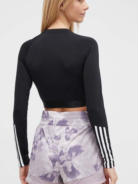 adidas Performance longsleeve treningowy Hyperglam kolor czarny IN6773