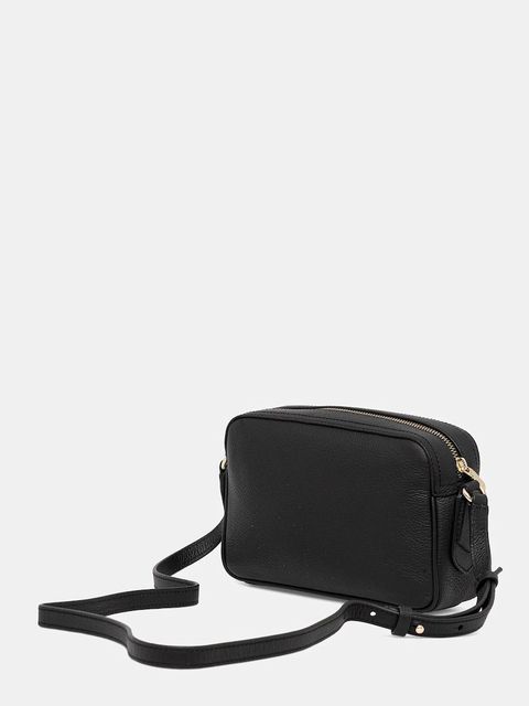 BOSS torebka skórzana kolor czarny 50547733