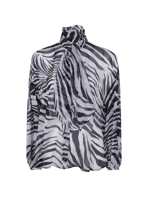 Max Mara Ballata zebra-print shirt - White - zdjęcie produktu nr 1
