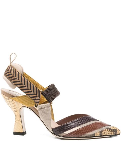 FENDI 85mm Colibrì pumps - Brown - zdjęcie produktu nr 1