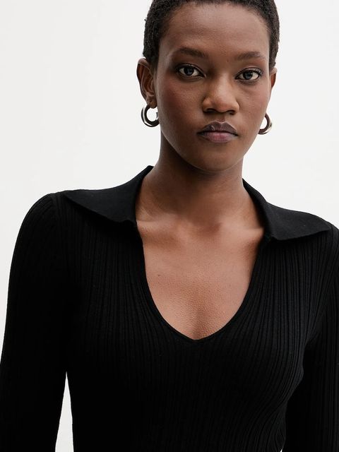 Marella sweter damski kolor czarny lekki 2523366082200