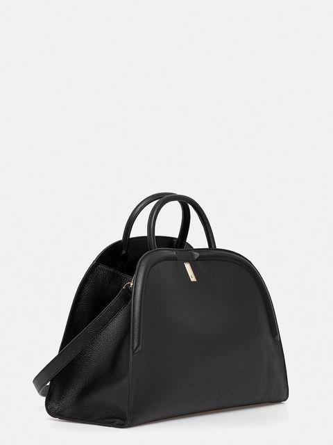 BOSS torebka skórzana kolor czarny 50547740 - zdjęcie produktu nr 2