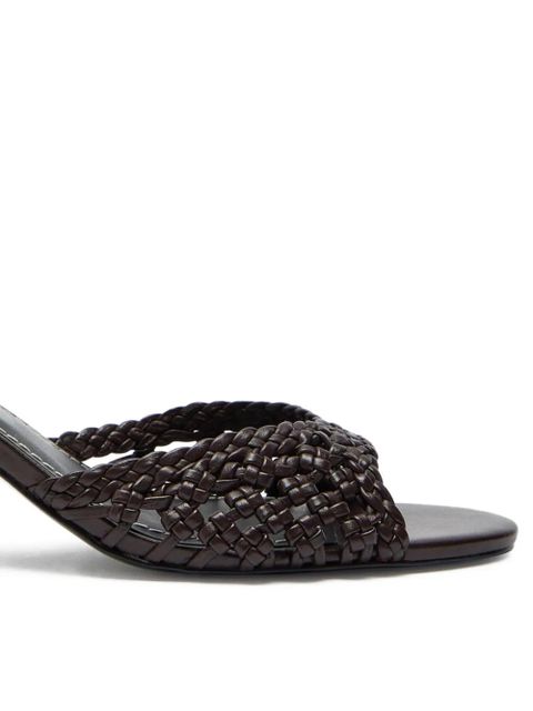 STAUD woven heeled sandals - Brown - zdjęcie produktu nr 2