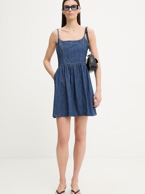 Levi's sukienka rozkloszowana jeansowa JOLENE DENIM - zdjęcie produktu nr 1