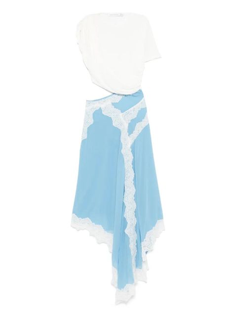 Christopher Esber lace-detailing midi dress - Blue - zdjęcie produktu nr 1