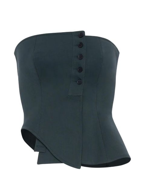 Jean Paul Gaultier asymmetric strapless top - Black - zdjęcie produktu nr 1