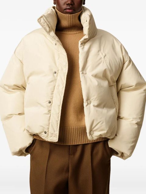 AMI Paris Ami De Coeur Taffetas jacket - Neutrals