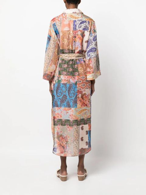 ZIMMERMANN paisley-print silk shirtdress - Neutrals
