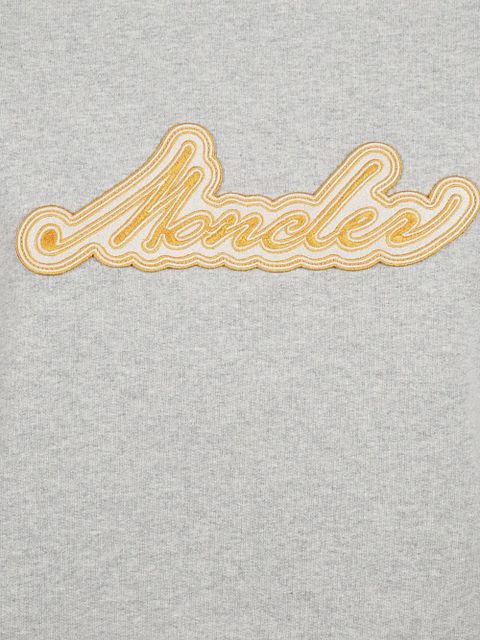 Moncler logo-patch sweater - Grey