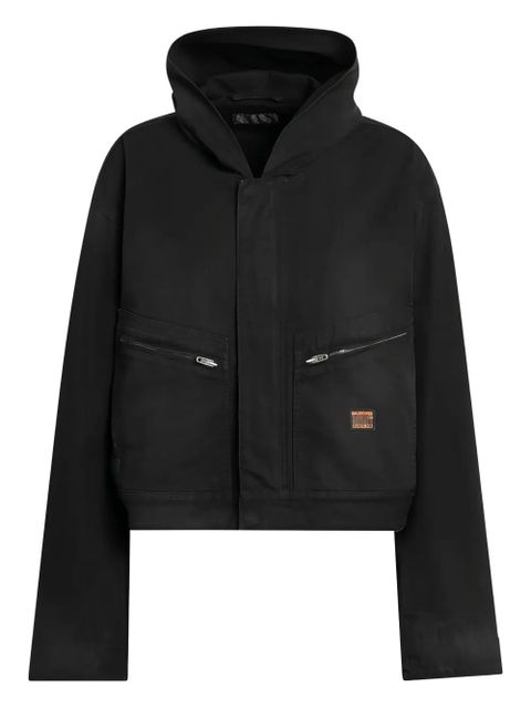 Balenciaga hooded zip-up jacket - Black - zdjęcie produktu nr 1