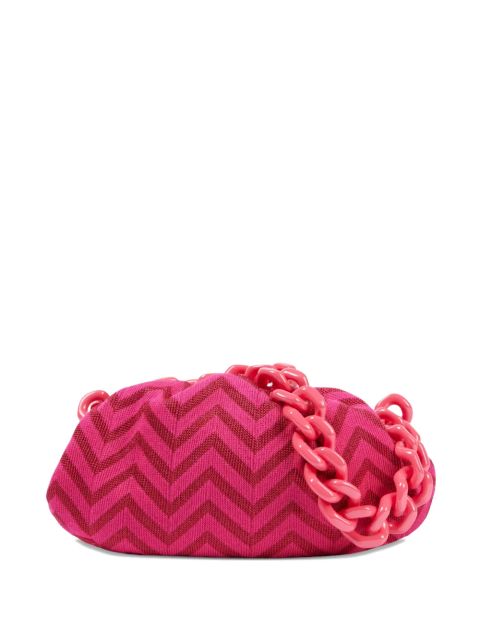 Missoni large Zigzag-pattern clutch bag - Pink