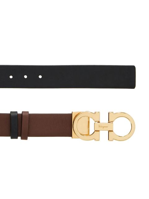 Ferragamo Gancini-buckle reversible leather belt - Brown - zdjęcie produktu nr 2