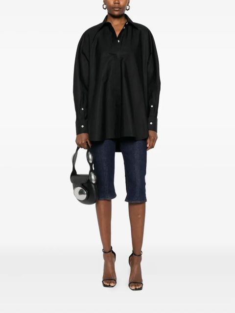 Givenchy Cocoon long-sleeve button-down shirt - Black - zdjęcie produktu nr 2