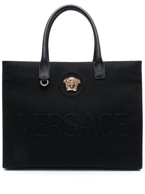 Versace large La Medusa tote bag - Black - zdjęcie produktu nr 1