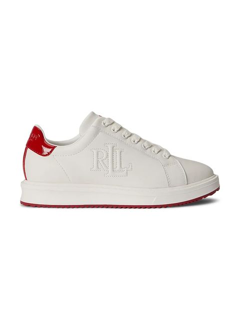 Lauren Ralph Lauren Ainsley sneakersy damskie skórzane - zdjęcie produktu nr 2