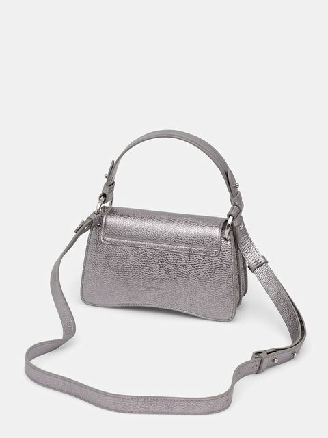 Coccinelle torebka skórzana kolor srebrny E1 SSL 18 04 01