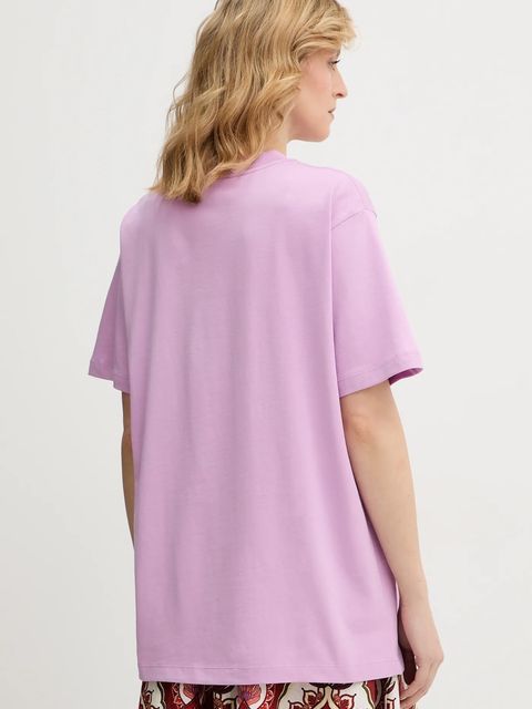 Farm Rio t-shirt bawełniany damski kolor różowy 354549 - zdjęcie produktu nr 2