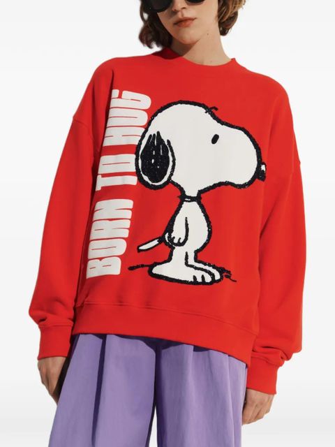 Essentiel Antwerp x Peanuts sequin-embellishment sweatshirt - Red - zdjęcie produktu nr 2