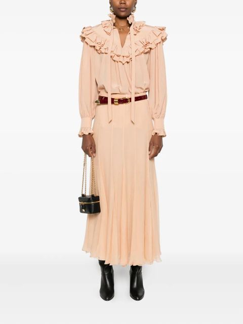 Chloé pleated silk skirt - Pink - zdjęcie produktu nr 2