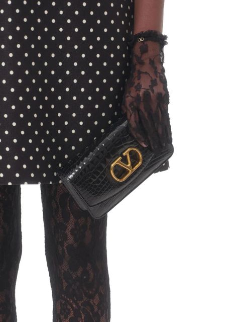 Valentino Garavani Plusdepois-print Supergran mini dress - Black